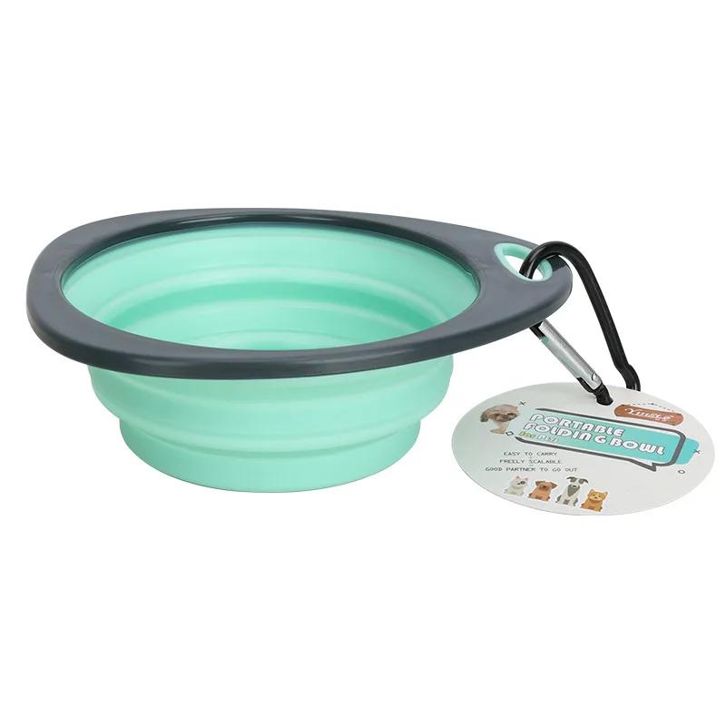 New 320ml Collapsible Dog Pet Folding Silicone Bowl Outdoor Travel Portable Puppy Food Container Feeder Dish Bowl Pet Supplies