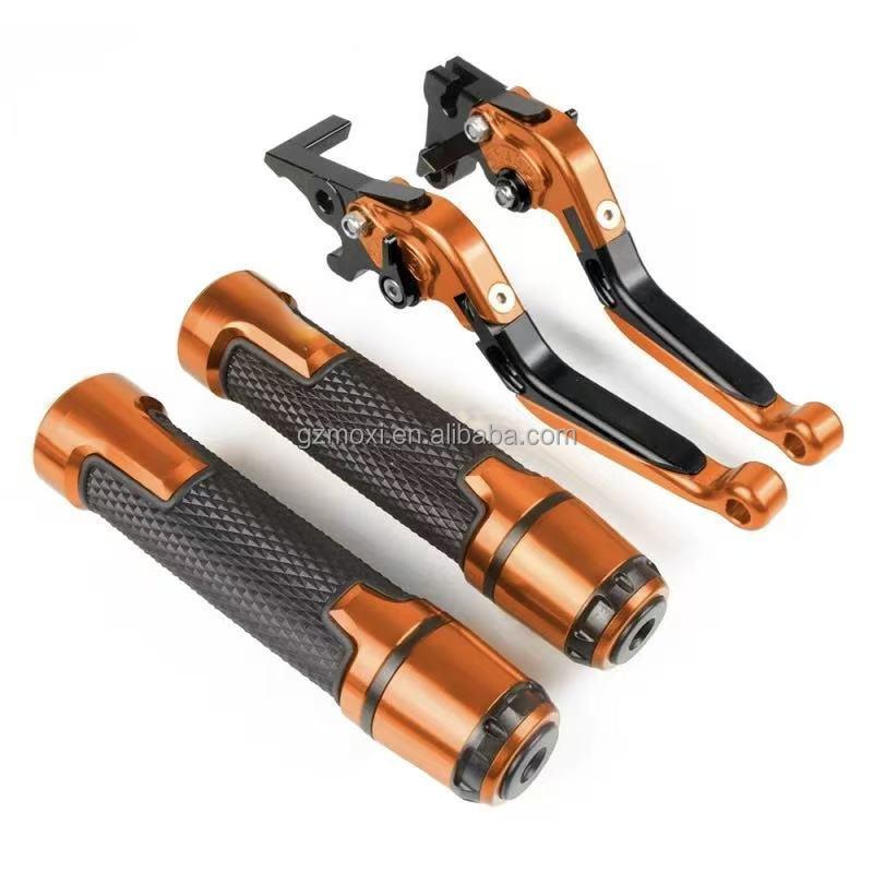 MOXI CBR650F/CB650F Street Motorcycle Brake Levers Handlebar Grips-CNC Adjustable Anti-Fall Anti-Slip Shockproof Upper Placement
