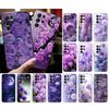 Purple Flower Rose Peony Cherry Phone Case For Samsung Galaxy S26 S25 S24 S23 S22 Ultra S23 S22 S25 Plus S24 FE S26Edge