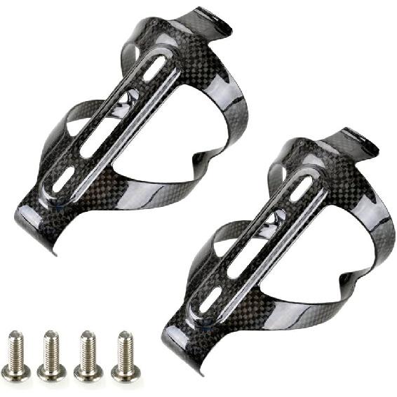 PERGEAR Carbon Fiber Lightweight Bicycle Water Bottle Cage for Cycling