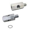Multiple Port Oil Pressure Adapter M10X1.0 Double Threads & 1/8 NPT Side Port Steel Oil Sensors Connector for Custom Setups