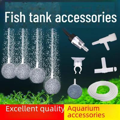 Accessori per pompe d'aria per acquari: Tubo dell'ossigeno, pietra del gas, valvola di ritegno, ventosa, morsetto per tubo dell'acqua, valvola di regolazione a 3 vie