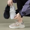 Women's Mesh Hole Shoes Breathable Thick Sole Versatile Sports Shoes Student Casual Running Shoes
