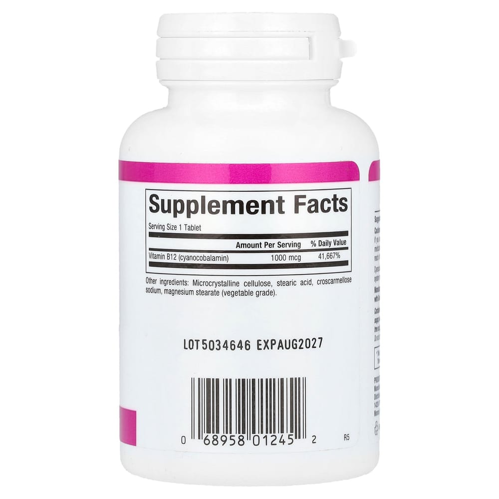 Natural Factors Vitamin B12 1000 mcg 60 Tablets