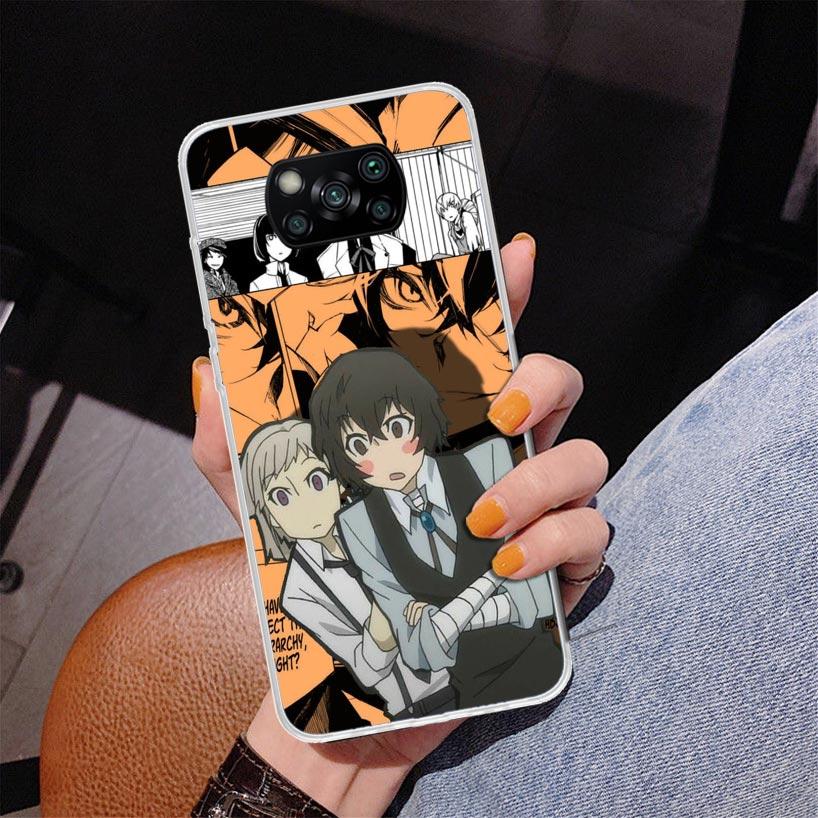 Bungo Stray Dogs Manga Phnoe Case for Xiaomi Poco X5 X6 X7 Pro X4 Gt F7 Ultra M8 M7 Redmi 15C 15 13C 13 12C 12 Unique Cover Coqu