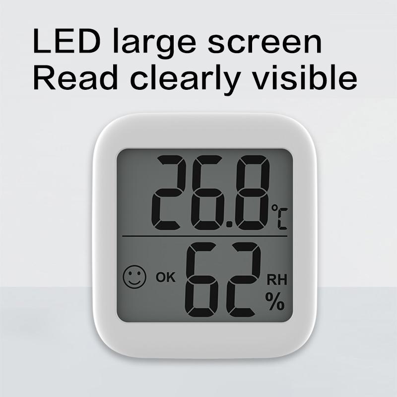Electronic Thermometer And Hygrometer Large-screen Display Digital LCD