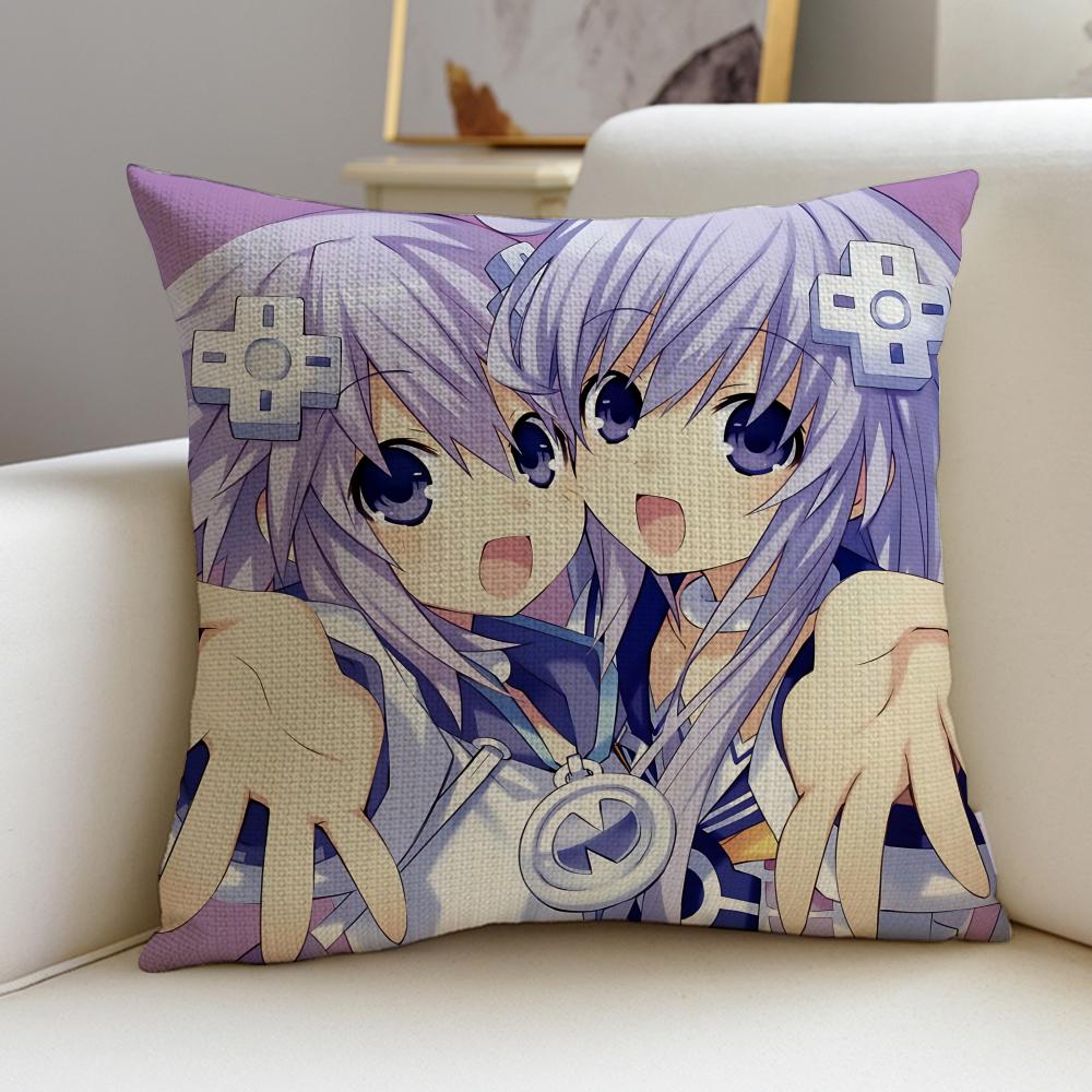 Hyperdimension Neptunia Cushion Cover Soft Decorative Square Cushion Covers X X Pillowcases for Sofa Couch Home Bedroom