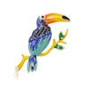 Blue Hao Korean Style Simple Fashion Enamel Parrot Brooch