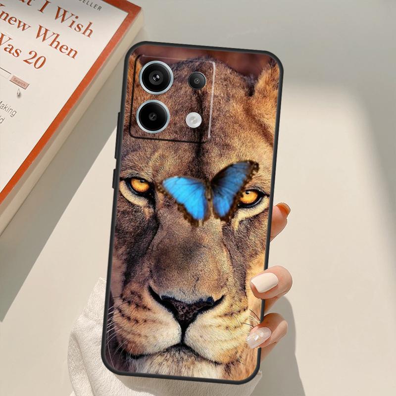 Lions Funda For Xiaomi Redmi Note 13 14 9 10 12 11 15 Pro Plus Case For Redmi 15 C 12C 13C 14C 10C