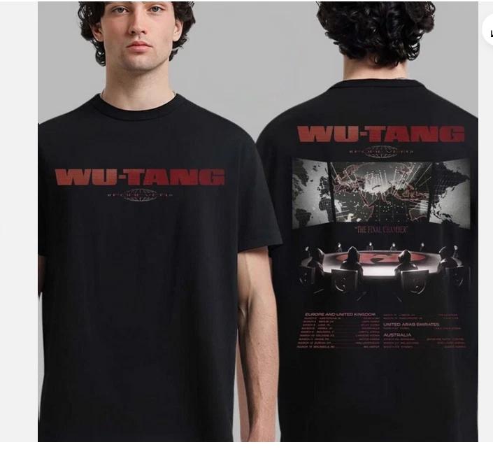 Wu Tang Clan Forever The Final Chamber Tour 2026 Schedule Dates Two Sided Shirt. XL