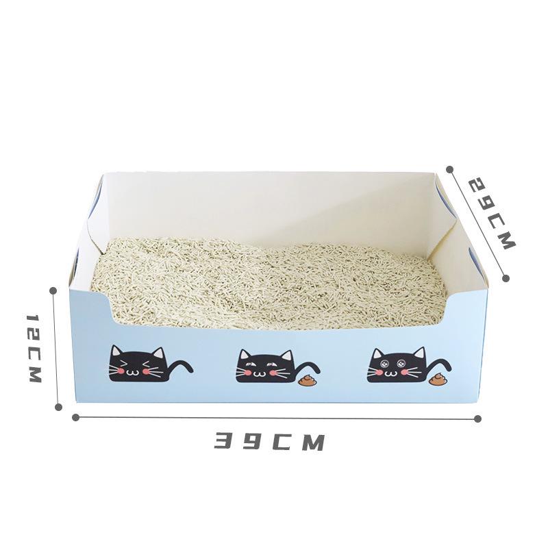 Disposable Foldable Thickened Cat Litter Box for Travel and Foster Care