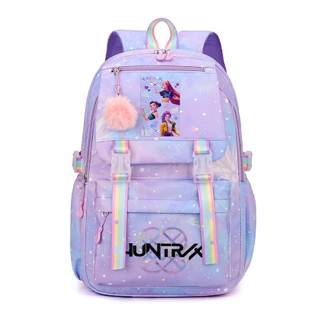 Animation Cartoon Peripheral Printing Korean Version Trend Burden Reduction Backpack Large Capacity Student Leisure Bag