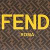 Fendi Monogram Logo Flat Leather Clutch Large Men clutch Brown 7N0126-AJJ8-F1HRH