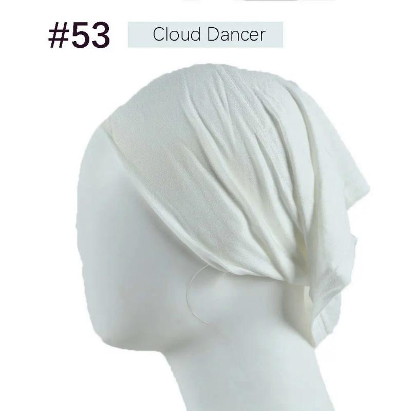 Modal Solid Color Women's High-Elasticity Mercerized Cotton Malaysian Tube Beanie Arabic Snood