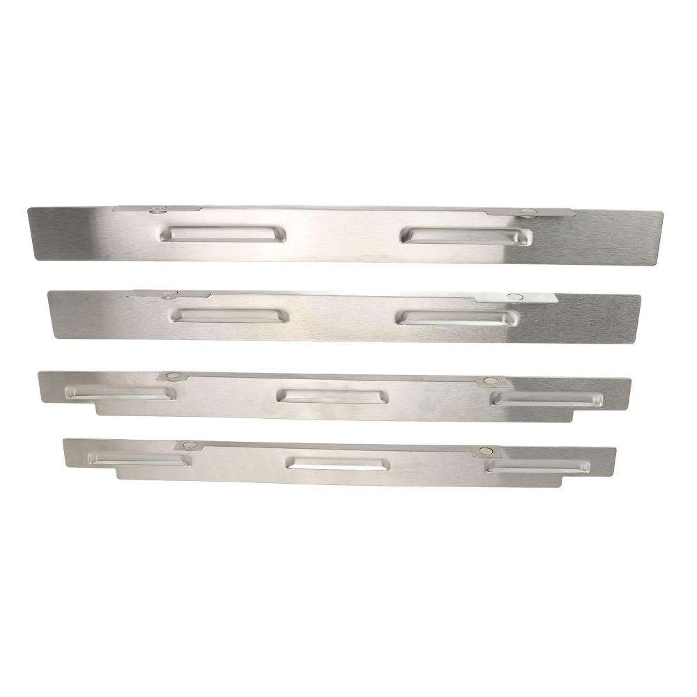 4 Stück 36 Zoll Edelstahl Windschutz Edelstahl Windschutz Schild Flache Grillplatte