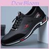 Jack Sparrow Casual Mens Leather Sneakers With Breathable Mesh For Daily Style