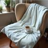 Soft Purple Tulip Vertical Soft Flannel Blanket Breathable Warm Throw for Office Car Sofa Kids Room Birthday Xmas Gift
