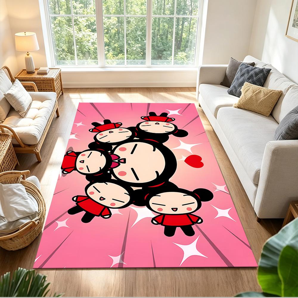 Pucca Large Mouse Pad Desk Mat Study Desk Mat Non-Slip Rubber Bottom Perfect Gift for Gamers