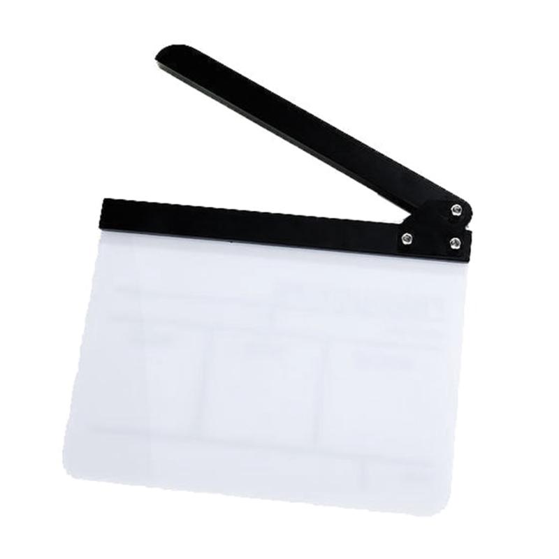 Acrylic Film Movie Directors Clapboard Magnetic Dry Erases Director Clapper Coating Board  Slates for Director Film Fans