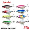 8Pcs Set 7g/10g/15g/20g/25g/30g Slow Sinking Jig Sharp Hooks Fishing Bait Lure  Shore Jigging