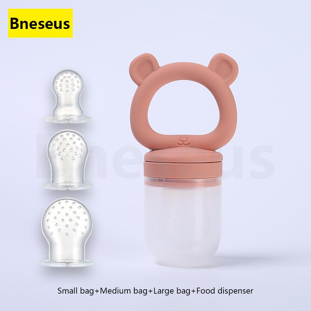 Non-Toxic Baby Food Processor Teether Pacifier Anti-Thumb-Sucking Molar Soothing Toy For Teething Discomfort & Mood Relief