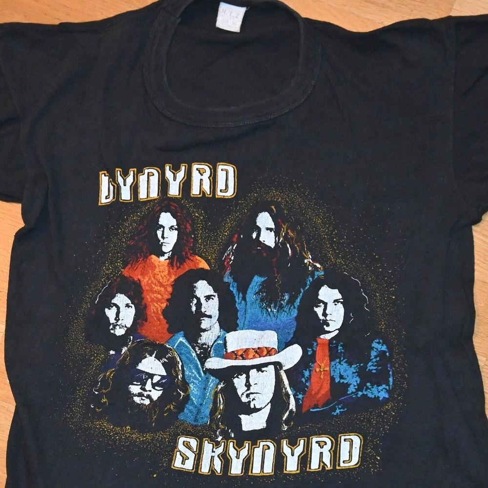 1970-е LYNYRD SKYNYRD винтаж Редкий! 1975 Тур оригинальный концерт южный рок группа Унисекс Футболка S