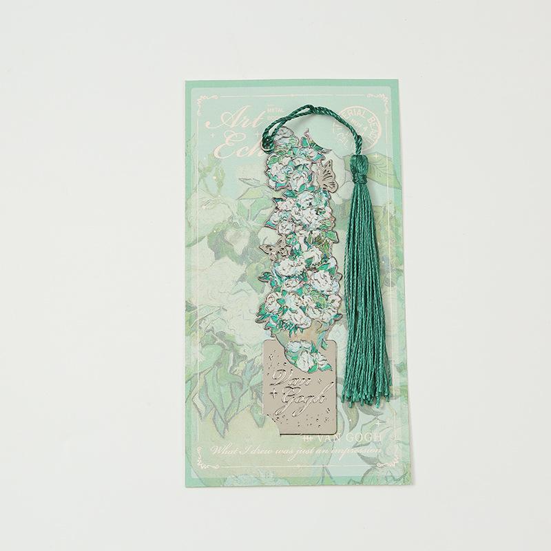 Bookmark 1 Pc Vintage Painting Metal Hollow Bookmark with Book Club Reader Friend Friend Teacher Student