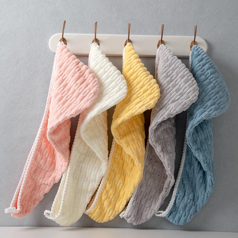 

Bamboo Plush Quick-Dry Hair Wrap - No Shedding, Gentle Coral Fleece, Absorbent & Hair-Friendly Shower Cap. 25x65 cm розовый