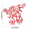 HAHAHA Motorcycle Helmet Sticker Funny Joker Car Window Decals Waterproof Car-Styling Vehicle Reflective Stickers Bumper Decals