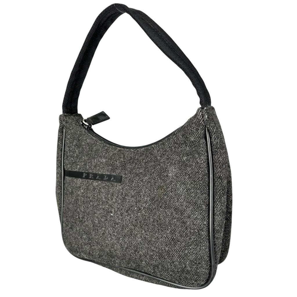 PRADA Tote Bag gray Women used
