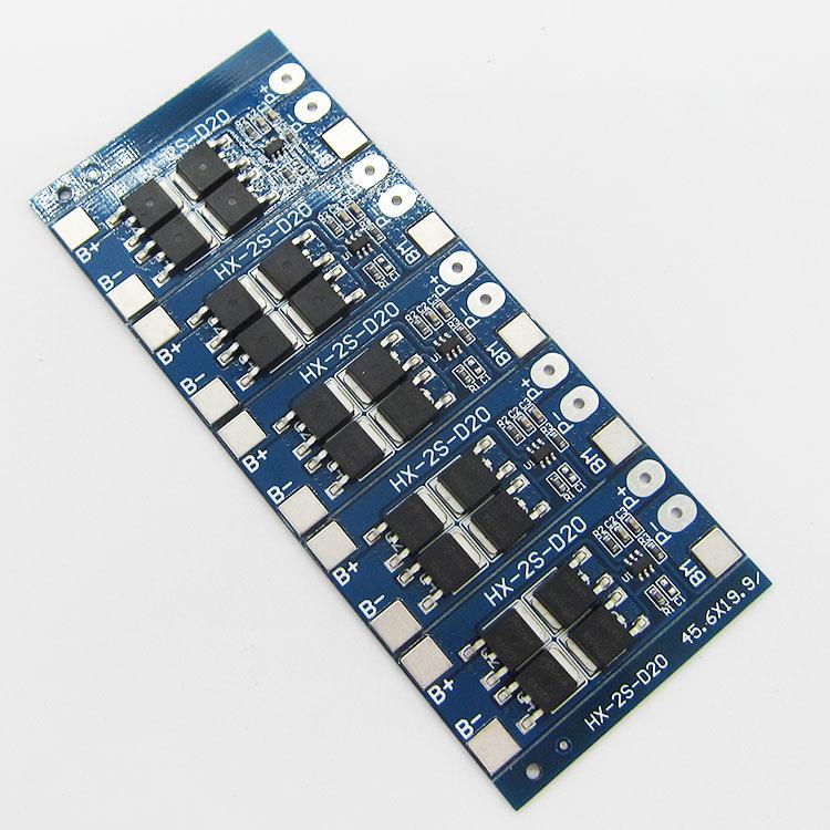 2S 7.4V 18650 Lithium Battery Protection Board, 8.4V, 13A Current, 20A Limit