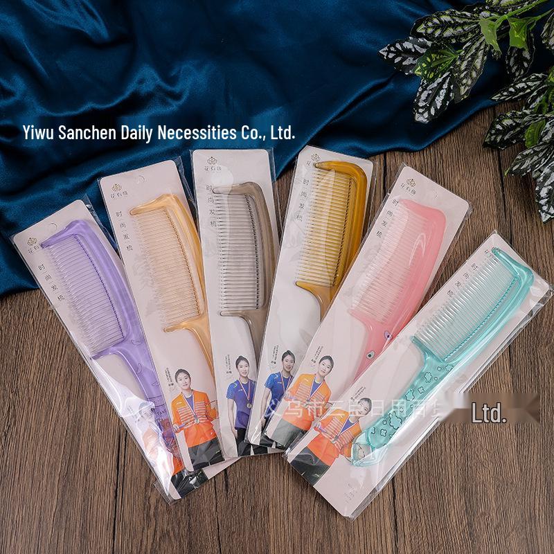 

Thickened Crystal Plastic Comb for Women s Long and Curly Hair