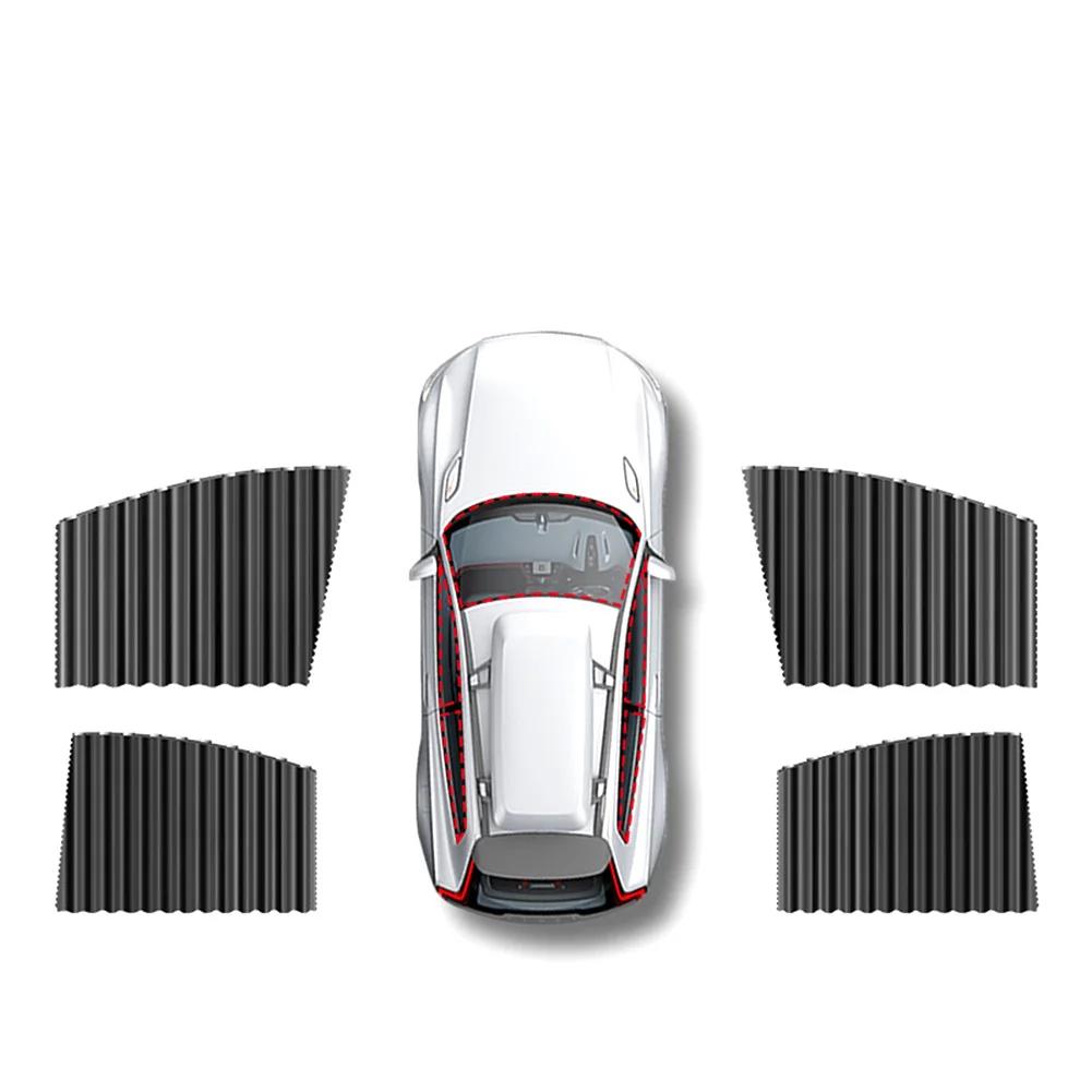 Car Curtain Window Shade Sun Protection Magnetic Type Vehicle Privacy Sunshade Curtain Car Side Window Visor чёрный