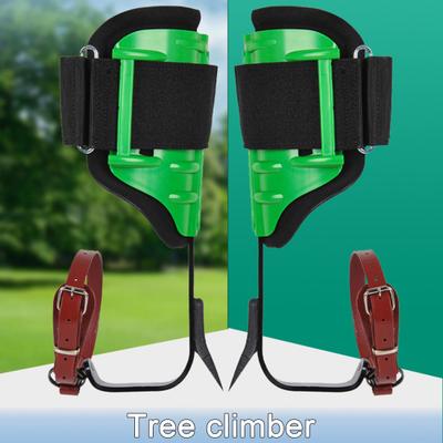Tree Climbing Tool Set Steel Tree Climbing Spikes Adjustable Height Climbing Harness with Leg Straps Arborist Equipment for Logging