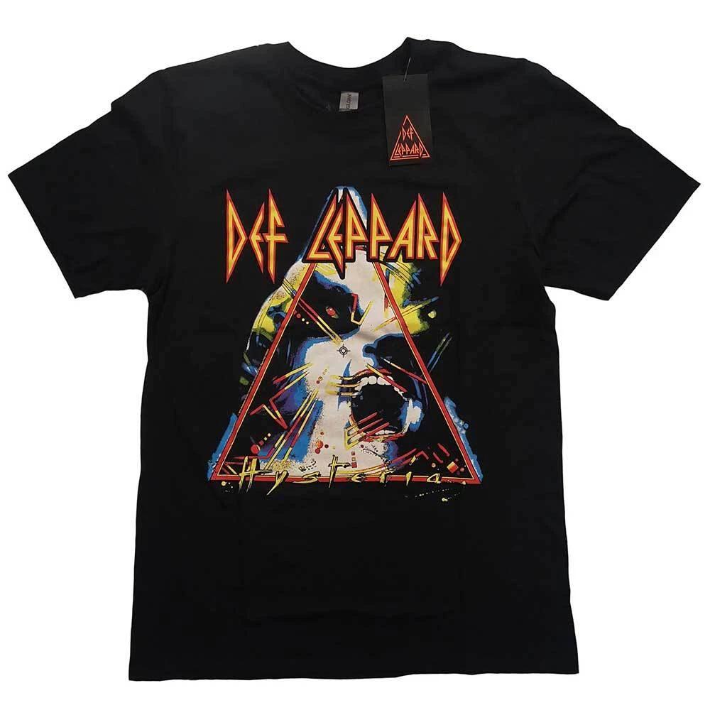 Футболка Def Leppard Hysteria Группа Официальная Новая Черная S