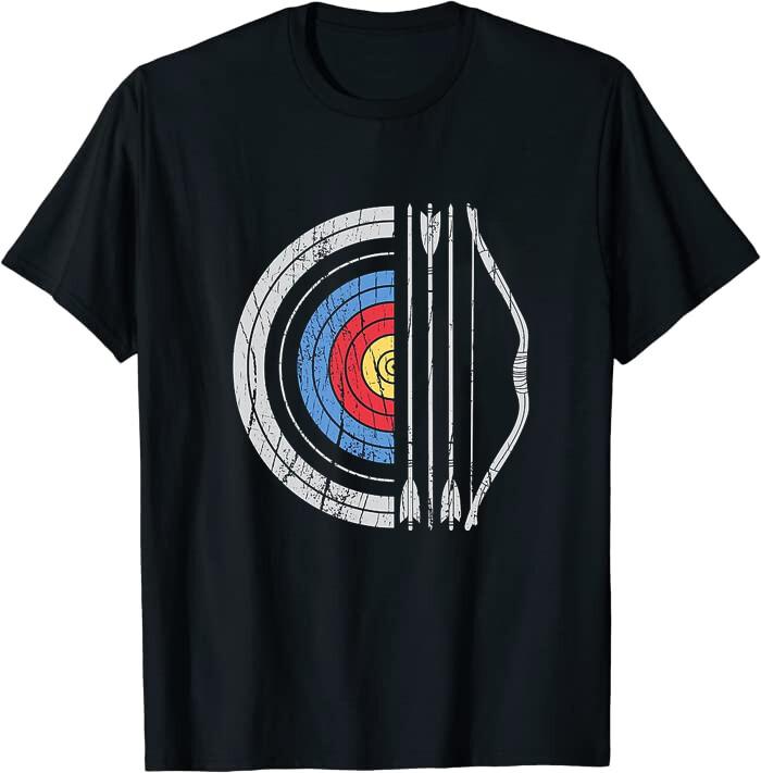 Archery Target Bow And Arrow Archer Retro Vintage Classic Tee T-Shirt