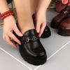 Loafers women's 2025 spring and autumn new British style small leather shoes women's one-pedal Doudou shoes single shoes women's lazy shoes