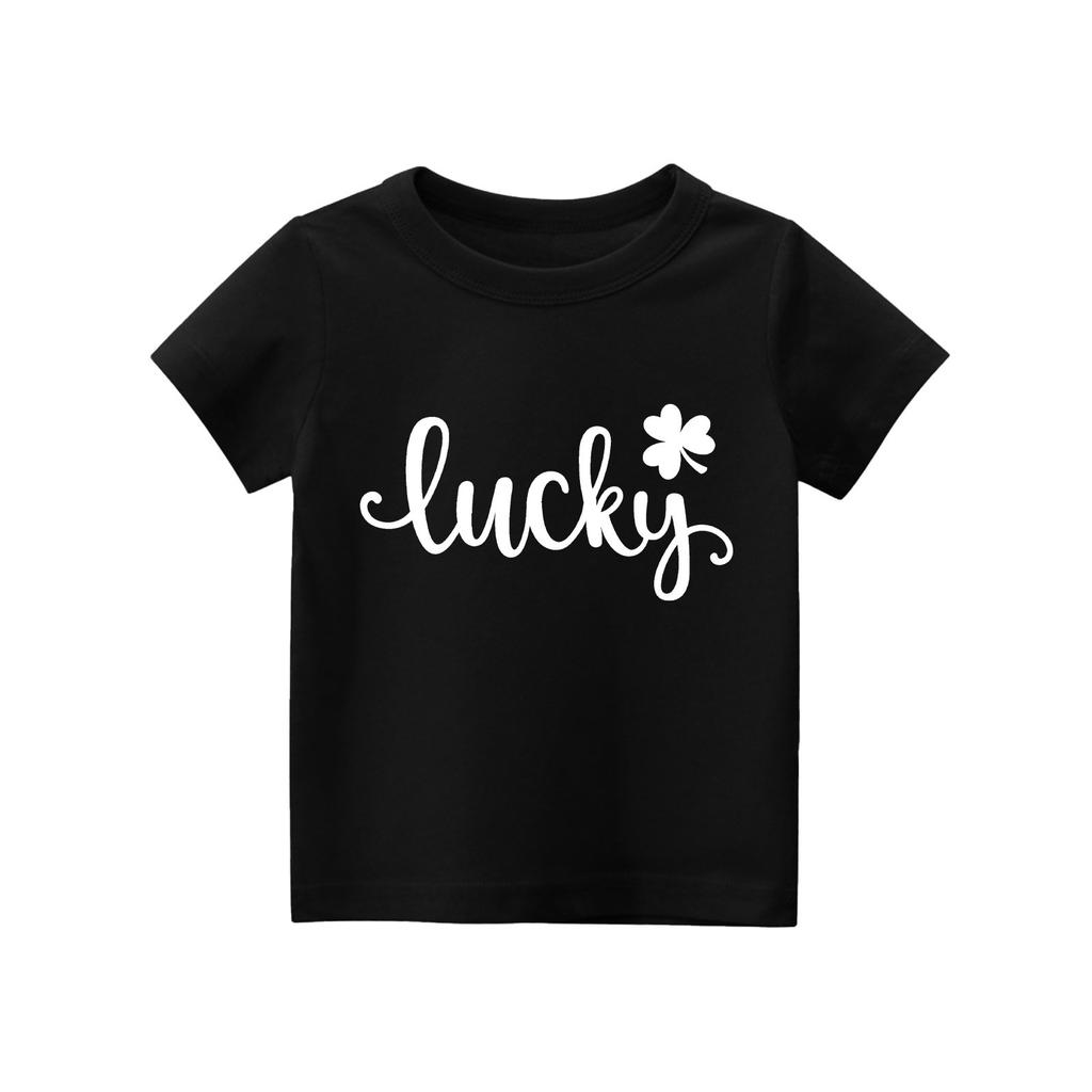 Dětské tričko Chlapci Dívčí Jednobarevné Pulovry s krátkým rukávem Volný střih