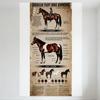 American Paint Horse Knowledge Vintage Sepia Tin Sign Educational Anatomical & Color Variation Wall Decor for Horse Enthusiasts