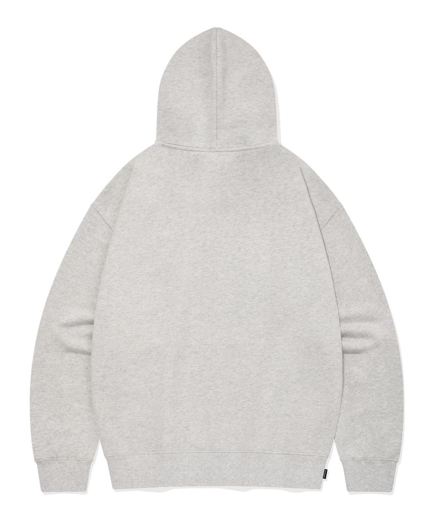 COVERNAT C Logo Hoodie Zip-Up Oatmeal