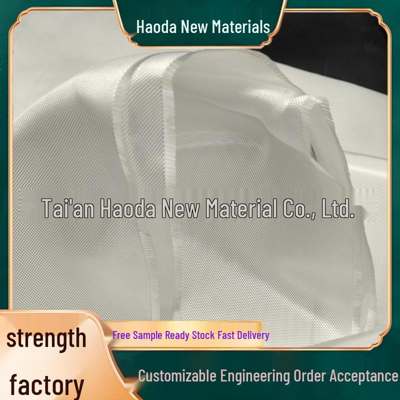 Naked-Spun Coarse Yarn Glass Fiber Checked Fabric for Pipe Wrapping, 1270mm Wide, White Electronic Cloth