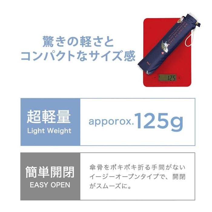 Wpc. Sunshade Okishio x Wpc. Shading Lightweight Umbre Nyan Folding Umbrella 100% UV Protection 801-OM009-102 Black 50cm