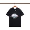 Unisex Cotton T-Shirt With Digital Print Letter Loose Fit Casual Wear
