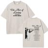 Olivia Dean Art Of Loving Tour 2026 Graphic Vintage Washed Tshirt Unisex Unisex Summer Loose Casual Cotton Oversized Tshirts Tops