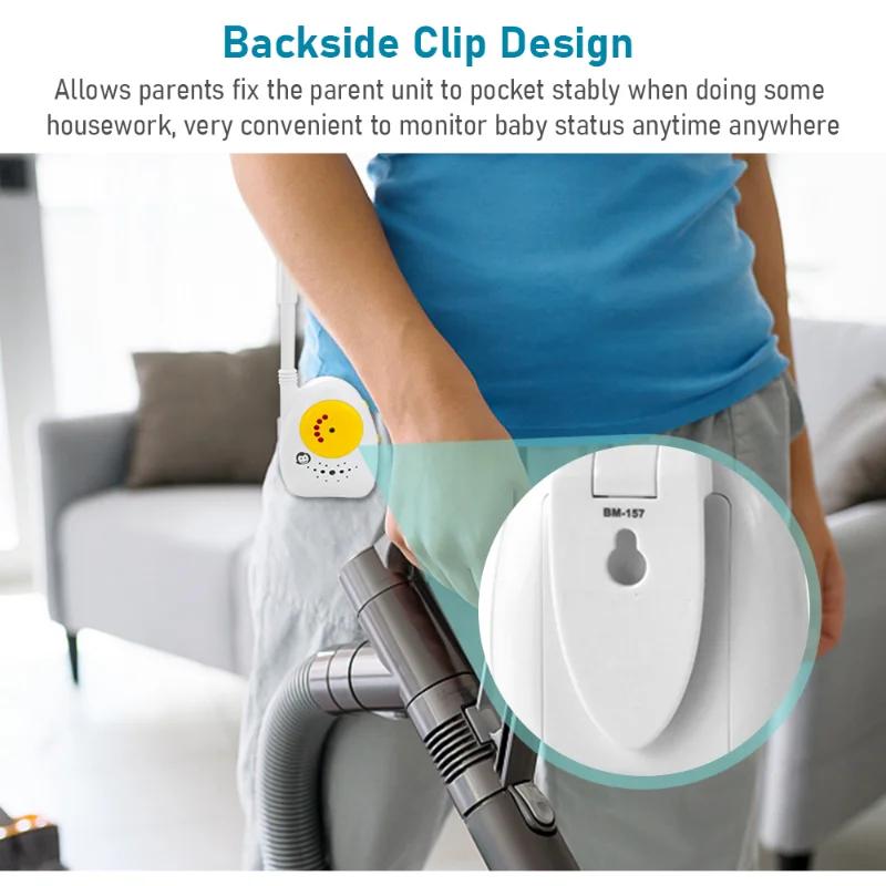 Wireless Baby Monitor Two-Way Radio Walkie-Talkie Interphone Sound Monitoring Kit Child Voice Crying Monitor with Indicators