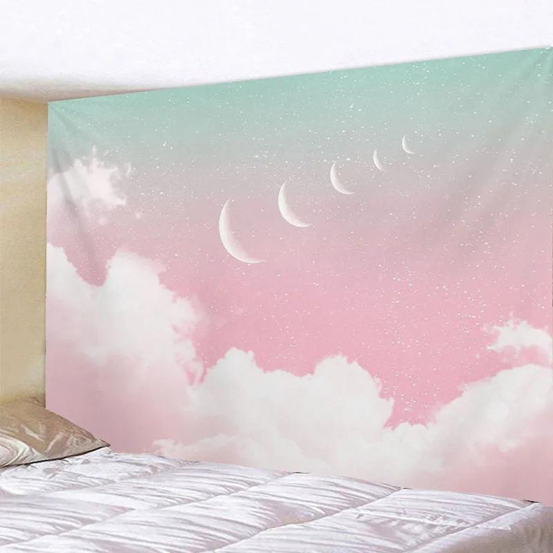 Красочные Небеса Творческий Абстрактная Мода Фон Украшения Гобелен Девушка Исцеление — фото 9