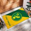 Norwich City Printed Crystal Velvet Rug Non‑Slip Crystal Velvet Carpet For Sofa Bedroom Indoor Home Decoration