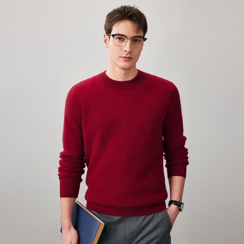 Komom Boka Men's 100% Cashmere Crew Neck Pullover Sweater