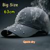 Șapcă de baseball de vară pentru bărbați cu cap mare, mărime mare, pentru exterior, bumbac, mare pentru bărbați, plasă, uscare rapidă, Snapback, XL, Adult, Șapcă de baseball unisex