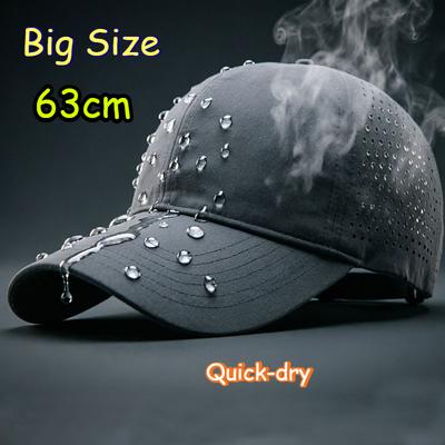 Big Head Plus Size Summer Baseball Cap Man Outdoors Cotton Large Men Mesh Quick-dry Snapback Hat XL Adult  Unisex Baseball Cap